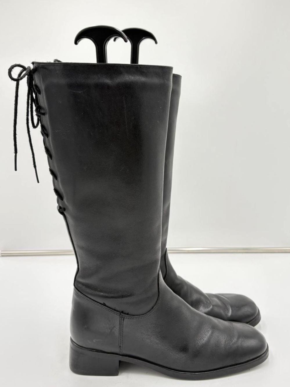 Vintage leather riding boots